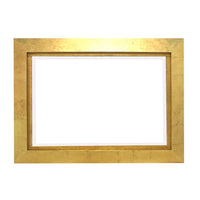 Contemporary Style Rectangular Wooden Frame Wall Mirror, Gold and Silver - BM211053