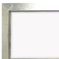 Contemporary Style Rectangular Wooden Frame Wall Mirror, Silver - BM211054