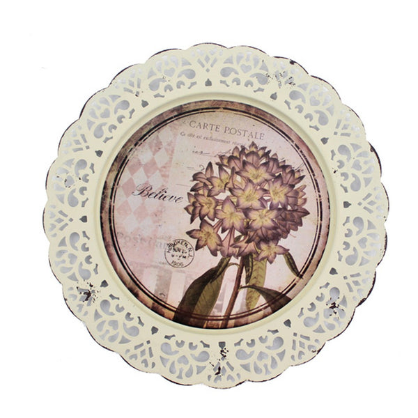 4 Piece Plate Design Wall Decor with Nature Inspired Theme, Multicolor - BM211056