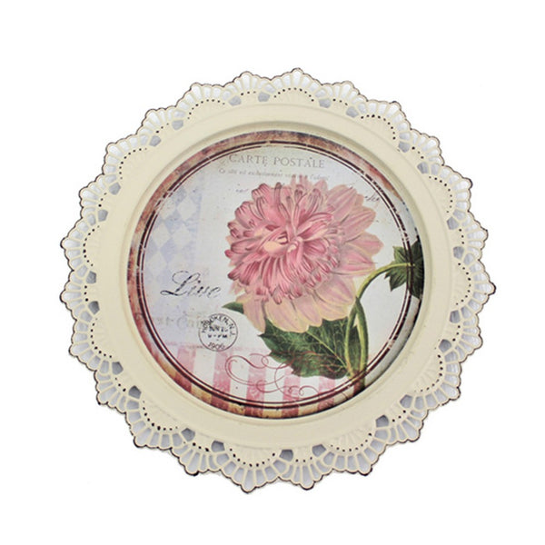 4 Piece Transitional Plate Design Wall Decor with Nature Theme, Multicolor - BM211057