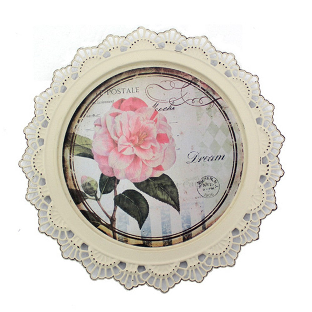 4 Piece Transitional Plate Design Wall Decor with Nature Theme, Multicolor - BM211057