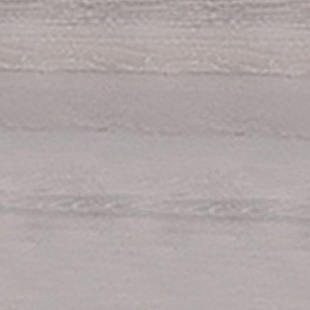 Wooden Frame Bookshelf with 5 Open Compartments, Washed White and Black - BM211105