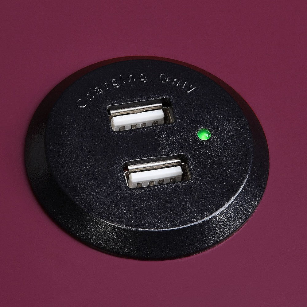 Wooden Frame Side Table with X Shaped Legs and 1 Drawer, Purple and Black - BM211109