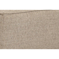 Square Textured Fabric Upholstered Oversized Accent Ottoman in Beige - BM213370