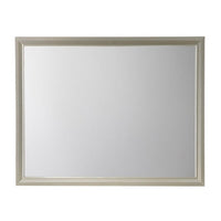 Rectangular Wood Encased Dresser Top Mirror, Champagne Silver - BM215211