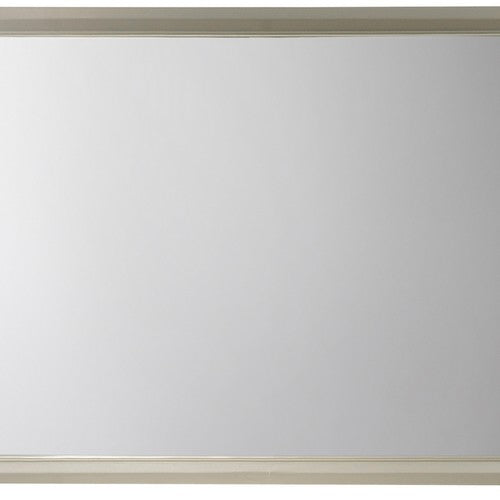 Rectangular Wood Encased Dresser Top Mirror, Champagne Silver - BM215211