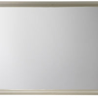 Rectangular Wood Encased Dresser Top Mirror, Champagne Silver - BM215211