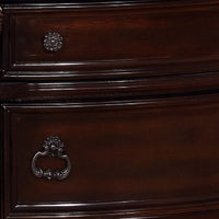 Wooden Nightstand with Three Spacious Drawers and Bun Feet, Brown - BM215400