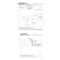 2 Drawer Wooden Nightstand with Metal Handles and Bracket Legs, Brown - BM215413