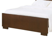 3 Open Bookcase Queen King Size Bed with Soft Light, Brown