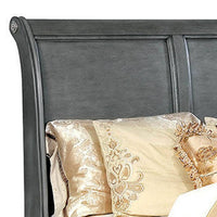 Transitional Eastern King Wooden Bed with Multiple Bottom Drawers, Gray - BM216316