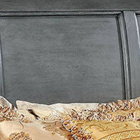 Transitional Eastern King Wooden Bed with Multiple Bottom Drawers, Gray - BM216316