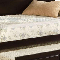 Traditional Style Wooden Daybed with Trundle, Brown - BM216367