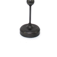 Metal Spindle Design Table Lamp with Cone Shade and Round Base, Black - BM217233