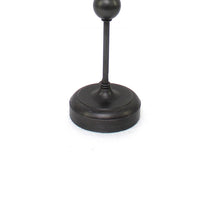 Metal Spindle Design Table Lamp with Cone Shade and Round Base, Black - BM217233