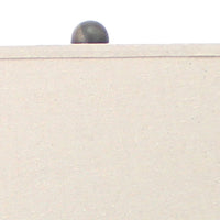 Clock Design Metal Table Lamp with Tapered Shade, Blue and Beige - BM217250