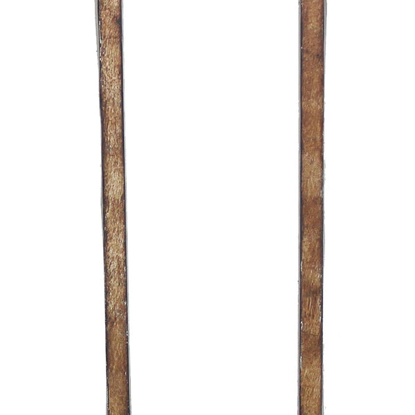 Hexagonal Frame Candle Holder with Mirror Panel, Set of 2,Gold and Silver - BM217259