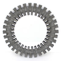 Gear Shaped Metal Wall Mirror with Mounting Hardware, Gray - BM217264