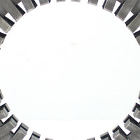 Gear Shaped Metal Wall Mirror with Mounting Hardware, Gray - BM217264