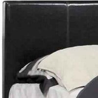 Platform Style Leatherette California King Bed with Tapered Feet , Brown - BM217420