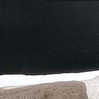 Wooden Eastern King Size Bed with Panel Headboard, Black - BM217642