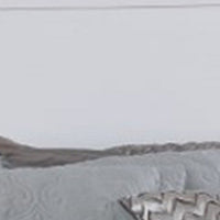 Wooden California King Size Bed with Panel Headboard, White - BM217645