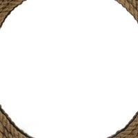 Circular Wall Mirror with Jute Rope Borders, Brown - BM218342