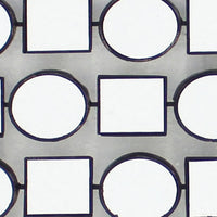 Wall Plaque with Alternate Square and Round Mirrors, Set of 2, Gray - BM218348