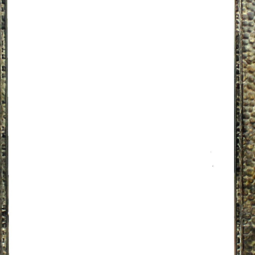 Rectangular Wall Mirror with Gravel Mosaic Border, Brown - BM218355