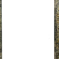 Rectangular Wall Mirror with Gravel Mosaic Border, Brown - BM218355