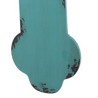Rustic Wooden Cross Wall Decor, Blue - BM218405