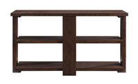 Wooden Sofa Table with 2 Open Display Shelves, Brown - BM218617