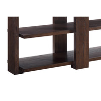 Wooden Sofa Table with 2 Open Display Shelves, Brown - BM218617