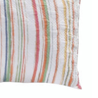 20 x 36 Cotton King Pillow Sham, Striped Pattern, Multicolor - BM218796