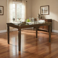 Rectangular Shape Wooden Dining Table with Tapered Legs, Oak Brown - BM220101