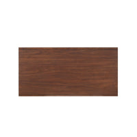 2 Drawer Wooden Coffee Table with Splayed Legs, Walnut Brown - BM220118