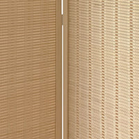 3 Panel Bamboo Shade Roll Room Divider, Beige - BM220193