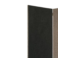 71 Inch Panel Screen Divider, Upholstered, 3 Panel, Hinges, Gray - BM220197