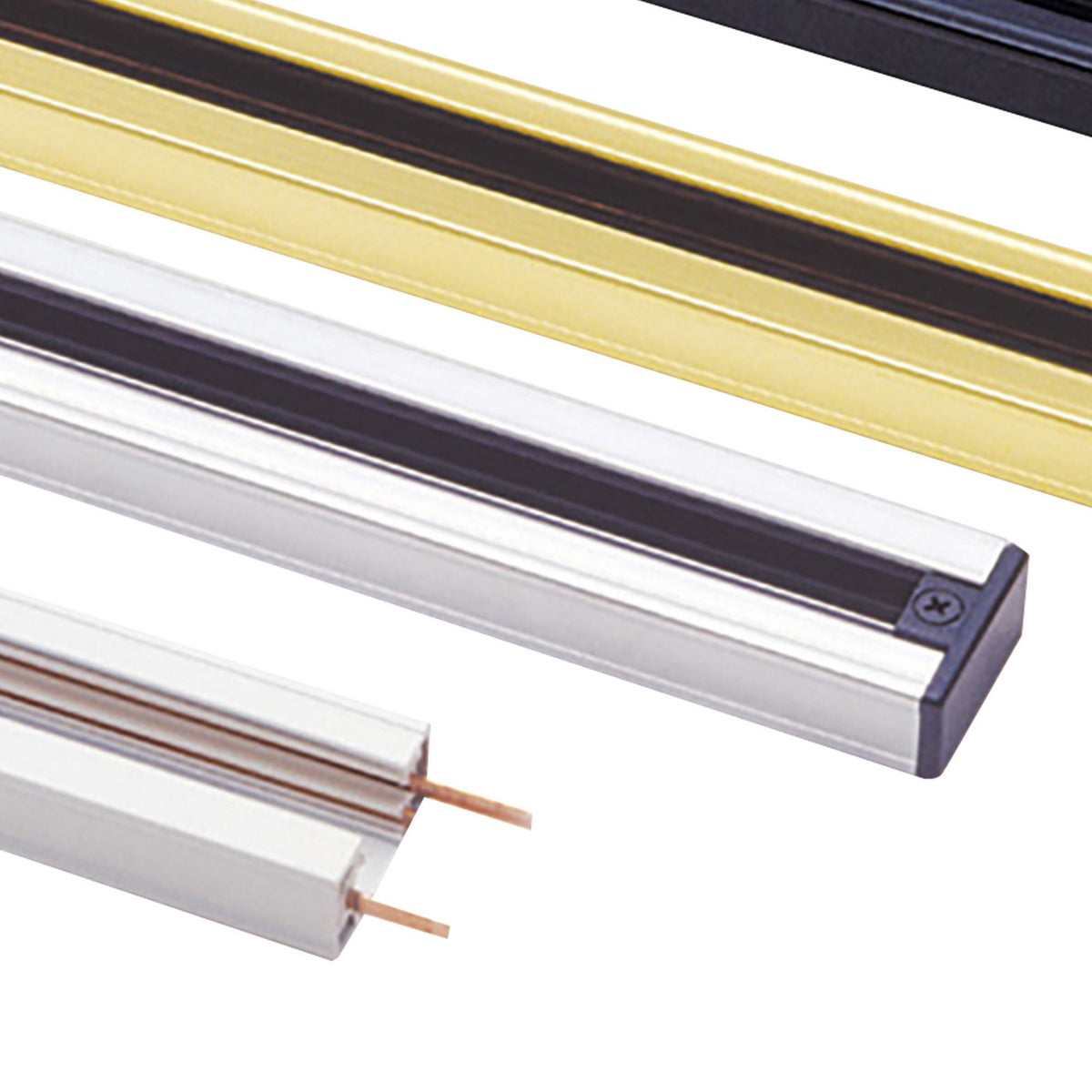 8 Feet Metal 3 Wire Track Lighting Extension Rod, Black  - BM220661