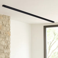 8 Feet Metal 3 Wire Track Lighting Extension Rod, Black  - BM220661