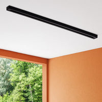 8 Feet Metal 3 Wire Track Lighting Extension Rod, Black  - BM220661