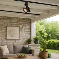 12W Integrated LED Metal Track Fixture with Mesh Head, Black and Bronze - BM220789