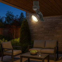 12W Integrated LED Metal Track Fixture with Mesh Head, Black and Bronze - BM220789