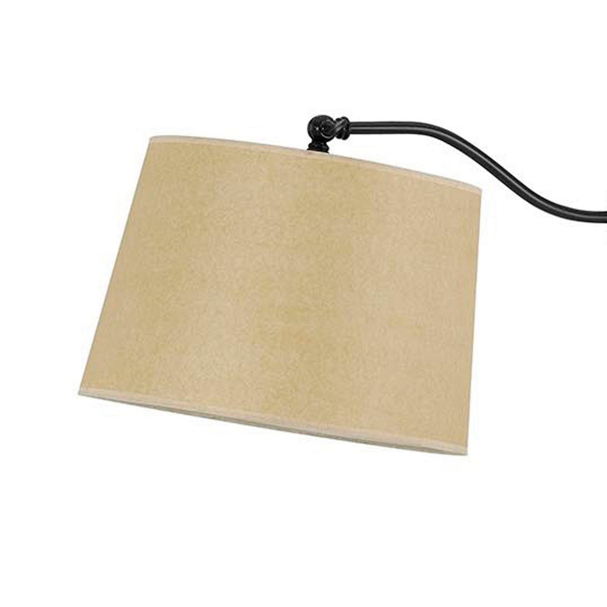 100 Watt Metal Down Bride Floor lamp with Fabric Tapered Drum Shade, Black