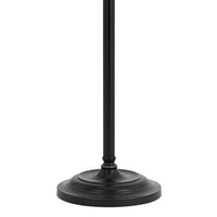 100 Watt Metal Down Bride Floor lamp with Fabric Tapered Drum Shade, Black