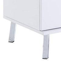 Transitional Wooden Dual Tone End Table with 2 Drawers, White and Brown - BM221389