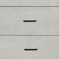 3 Drawer Mid Century Modern Wooden Chest with Splayed Legs, Small, Gray - BM222489