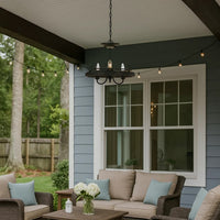 60 X 3 Watt Metal Frame Pendant with Hardwired Switch, Textured Gray - BM224944