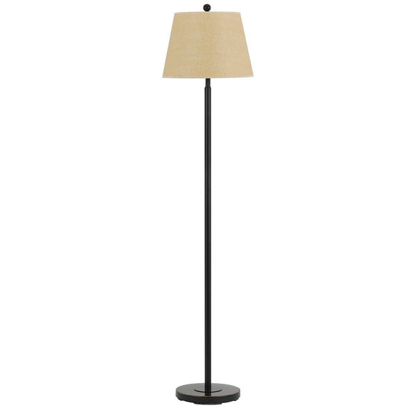 Metal Round 3 Way Floor Lamp with Spider Type Shade, Dark Bronze