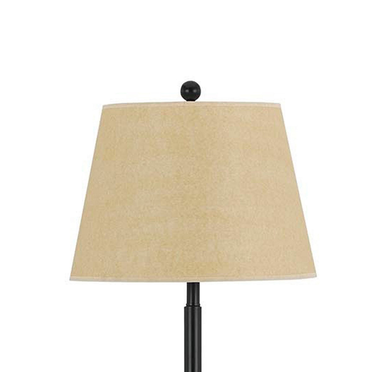 Metal Round 3 Way Floor Lamp with Spider Type Shade, Dark Bronze